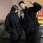 Couple Matching Pajama Set: Plain Fleece Zip Jacket + Pants