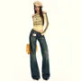 Low Waist Washed Wide Leg Jeans (Various Designs)