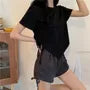 Drawstring Cropped T-Shirt