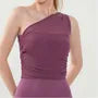 Sport Single Shoulder Plain Ruched Camisole Top