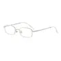 Rectangle Metal Frame Blue Light Blocking Glasses