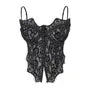 Slit Lace Crop Corset Top
