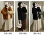Maternity Long-Sleeve Crew Neck Plain Midi Tunic Dress / Crew Neck One-Buttoned Cardigan / Set