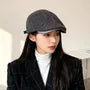Corduroy Plain Newsboy Cap