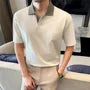 Short-Sleeve Two Tone Polo Shirt