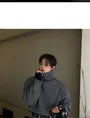 Turtleneck Ribbed-Knit Sweater