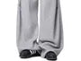 Drawstring Waist Plain Barrel Leg Baggy Sweatpants
