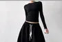 Drawstring Waist Plain Baggy Sweatpants