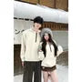 Couple Matching Plain Knit Hoodie