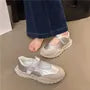 Adhesive Strap Platform Mary Jane Sneakers