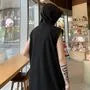 Plain Hooded Tank Top