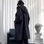 Plain Hooded Midi Zip Coat