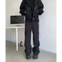 Mid Rise Plain Loose Fit Cargo Pants