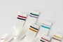 Set of 4 Pairs: Striped Ribbed Socks