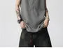 Mock Two-Piece Crewneck Plain Tank Top