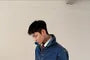 Collared Washed Panel Button Denim Jacket