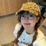 Leopard Print Distressed Baseball Cap