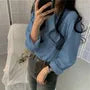 Long-Sleeve Round Neck Plain Tee