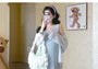 Maternity Long-Sleeve Plain Shirt / Sleeveless Maxi A-Line Dress / Set