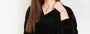 V-Neck Plain Velvet Sweatshirt
