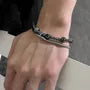 Stainless Steel Beaded Layered Bracelet