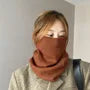 Plain Multi-Way Knit Scarf / Beanie