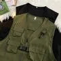 Plain Buckled Utility Vest