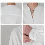 Long-Sleeve V-Neck Plain Textured Shirt
