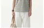 Striped Mock Two-Piece Polo T-Shirt
