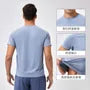 Short-Sleeve Round Neck Plain Sport T-Shirt