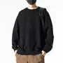 Crew Neck Jacquard Panel Sweatshirt