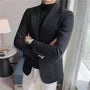 Plain One-Buttoned Blazer / High Waist Straight Leg Dress Pants / Set