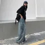 High Waist Baggy Cargo Jeans