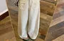 Crew Neck Plain Frayed Crop Tank Top / High Rise Wide Leg Pants