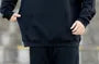Plus Size Drawstring Plain Hoodie