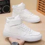 Two Tone Platform Lace-Up Sneakers