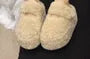 Platform Plain Fleece Mary Jane Mules