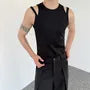 Crew Neck Plain Strappy Tank Top