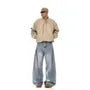 Mid Rise Washed Wide Leg Jeans