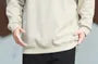 Plus Size Plain Polo Sweatshirt