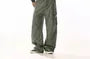 High Waist Plain Wide Leg Cargo Pants