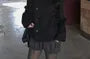 Stand Collar Plain Single Breasted Coat
