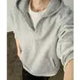 Crew Neck Mock Two Piece Hoodie