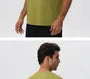 Short-Sleeve Crew Neck Plain Sports T-Shirt