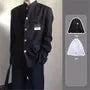 Mandarin Collar Plain Single-Breasted Blazer