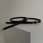 Faux Leather Buckled Belt