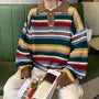 Striped Polo Sweater