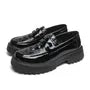 Woven Patent Loafers
