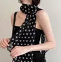 Polka Dot Mesh Narrow Scarf (Various Designs)