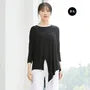 Long-Sleeve Plain Asymmetrical Dance T-Shirt